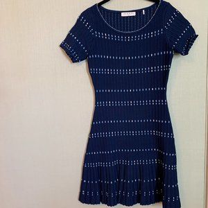 Sandro royal blue knit dress